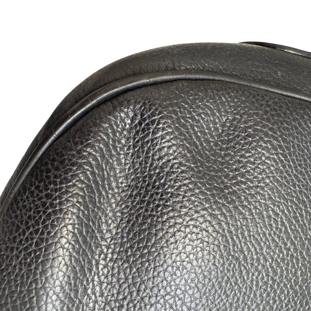 Gucci vintage black pebbled leather messenger bag - Picture 7 of 14